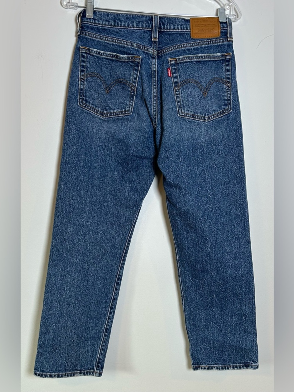 Levi's wedgie straight jeans W27 L26 high rise vintage wash waterless denim - Picture 5 of 14